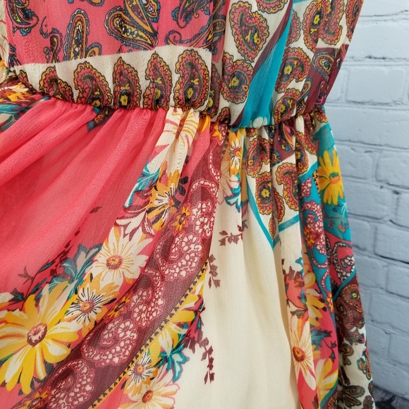 Nastalgic 70s style hippie tank top by day trip size small nwot - Picture 5 of 8